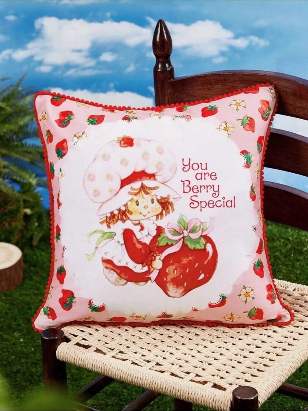 New limited edition strawberry shortcake pillow cover 18x18 you are very special